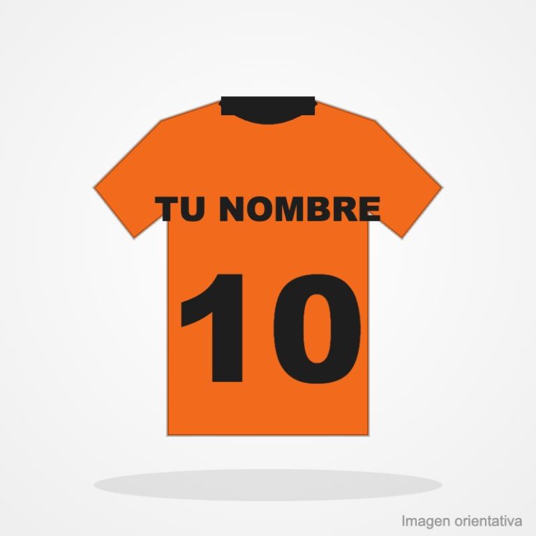 Imagen orientativa: Nombre y dorsal en la camiseta del ADC Brunete